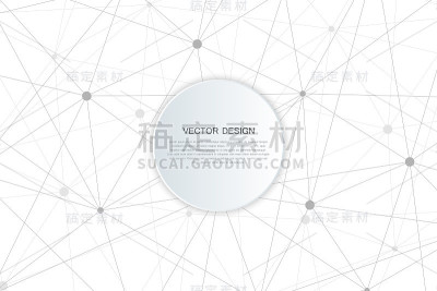 摘要技术科学背景与连接结构。矢量图