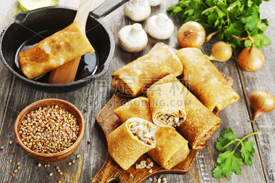 自制素食法式薄饼