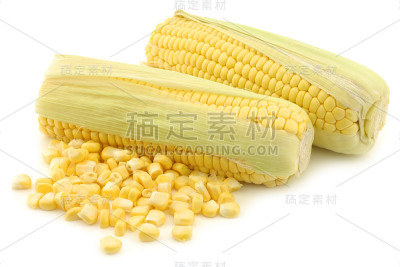 新鲜的玉米棒子