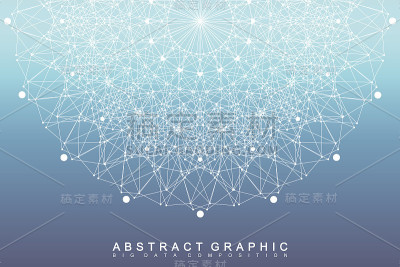 图形抽象背景通信。矢量图
