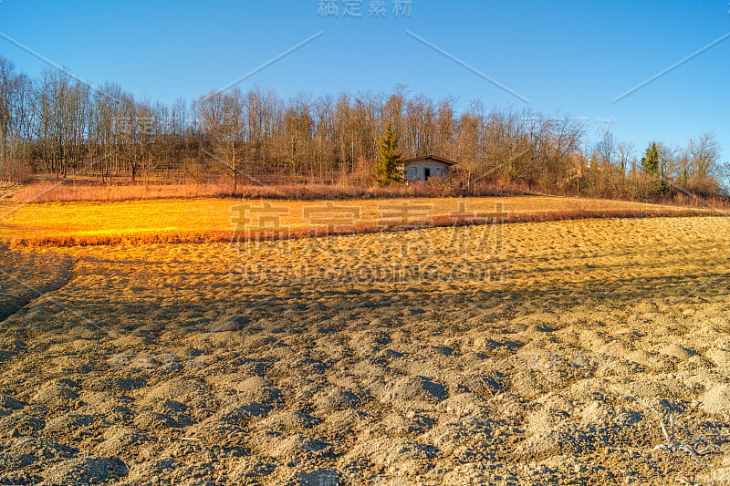 乡村景观，都灵山的全景