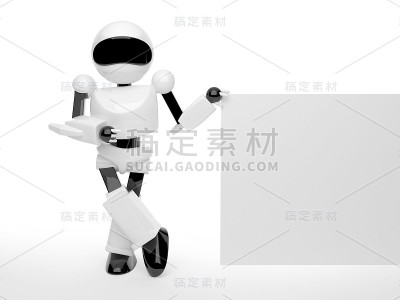 带信息板的机器人