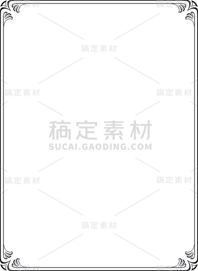 简单的黑色装饰边框