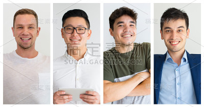 一群正看着摄像机的年轻人