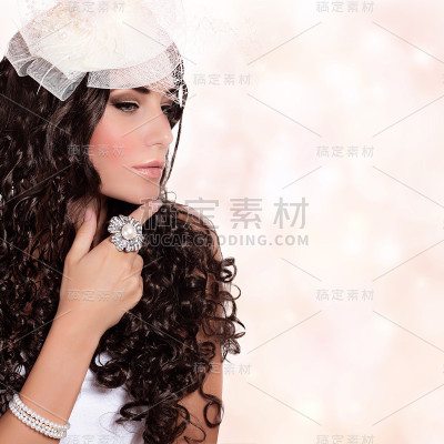 美丽的新娘肖像