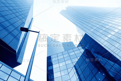 商业区的现代建筑