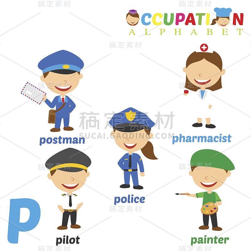 职业字母与P字母