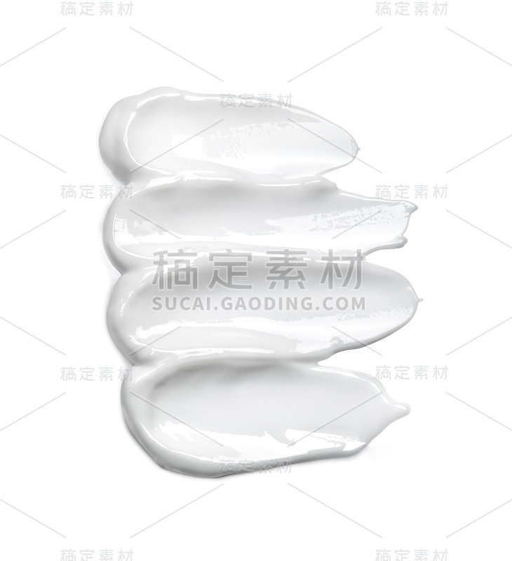 化妆品霜孤立白色