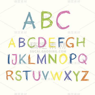 矢量手绘字符