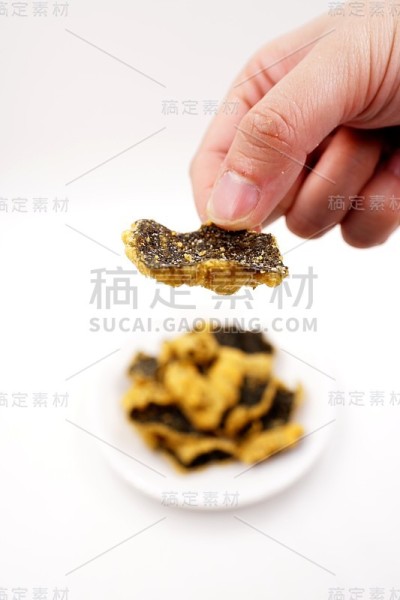 紫菜咸蛋酥点心