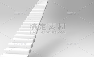 楼梯到上部隔离的3d渲染