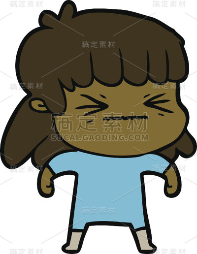 卡通的女人