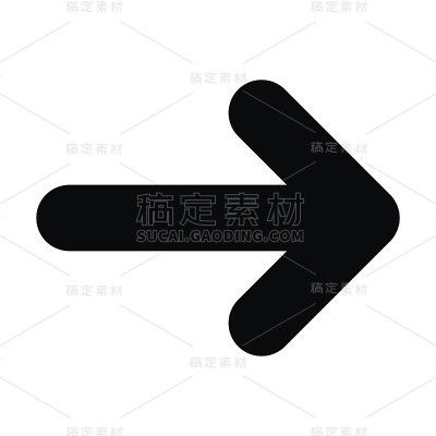 箭头图标矢量字形象形图插图