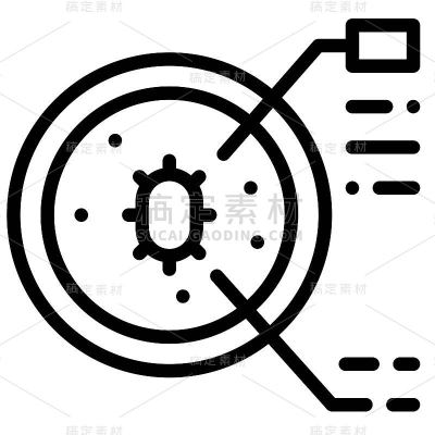 细菌在培养皿矢量插图，线条风格图标