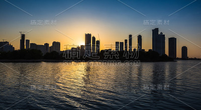 阿联酋沙迦的摩天大楼。