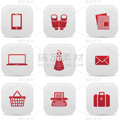 网页按钮,红色的版本