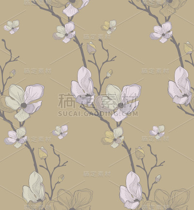 矢量无缝模式与绘制樱花