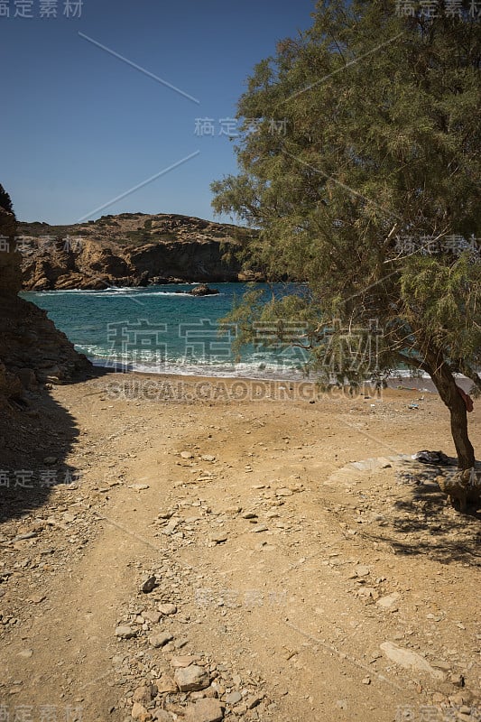 基克拉迪群岛Amorgos,希腊