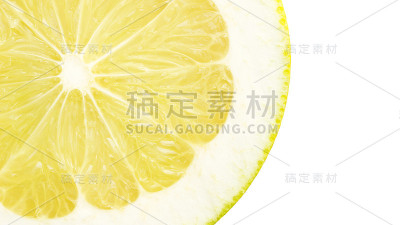 这是半个新鲜柚子的特写。