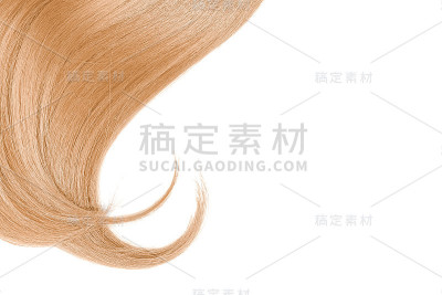 白底上的金发