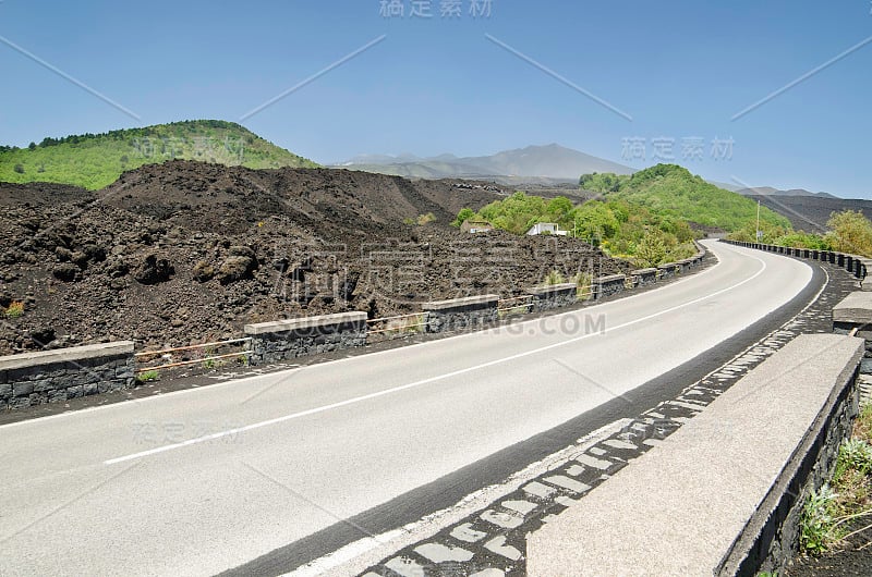 西西里岛埃特纳火山,