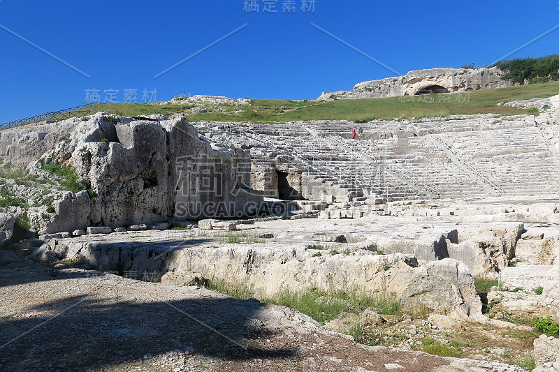 西西里岛锡拉库扎的古希腊剧院。