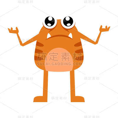 可爱的怪物角色
