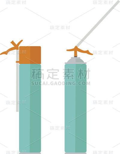 建筑泡沫矢量插图。