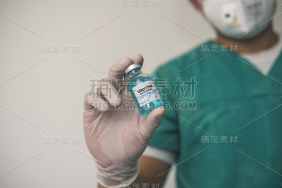 疫苗和注射。医学传染性的概念。