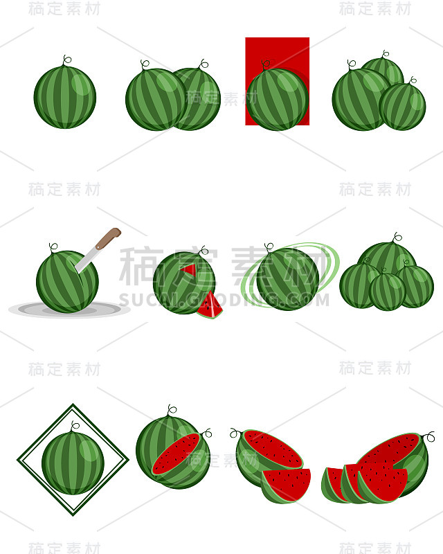 12种不同的西瓜