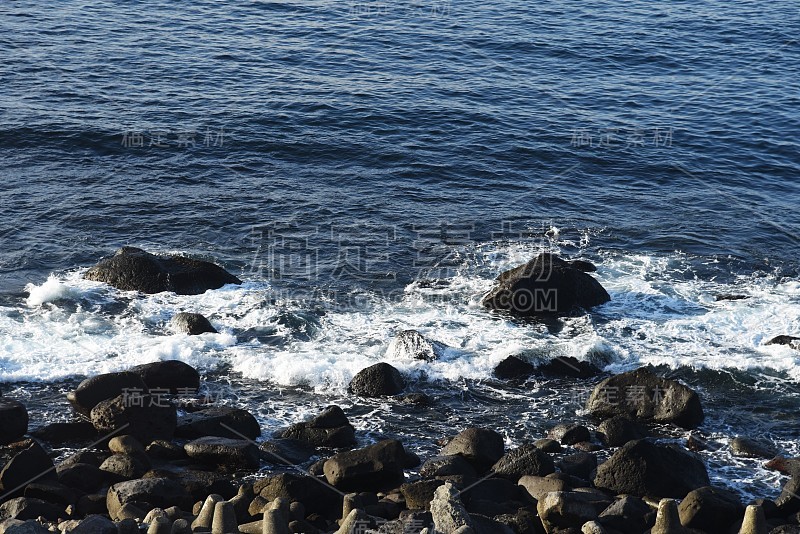 冬天的海景