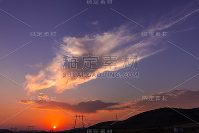 美丽的日落
