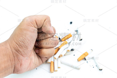 香烟或烟，用来表示停止吸烟