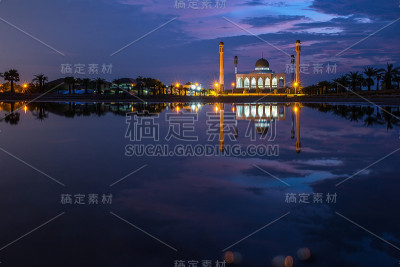 水上反射，泰国