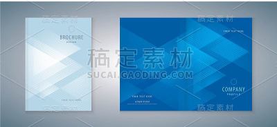 封面书设计，背景矢量模板小册子