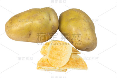 炸土豆片和削土豆皮