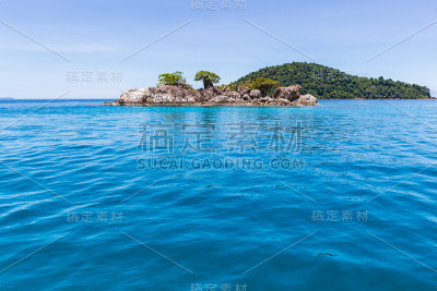 美丽的热带牦牛岛