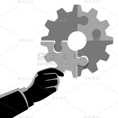 商人手里拿着最后一块拼图