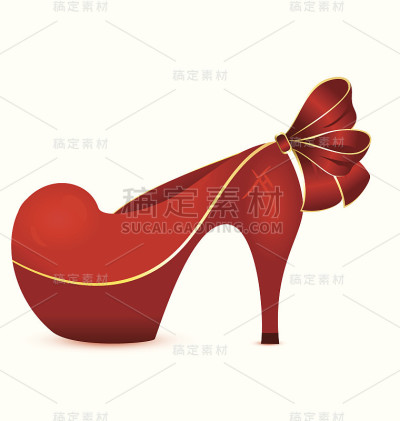 Red shoe vector