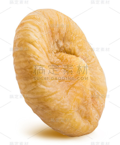 干燥无花果孤立在白色背景