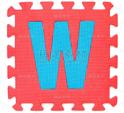 橡胶字母W隔离