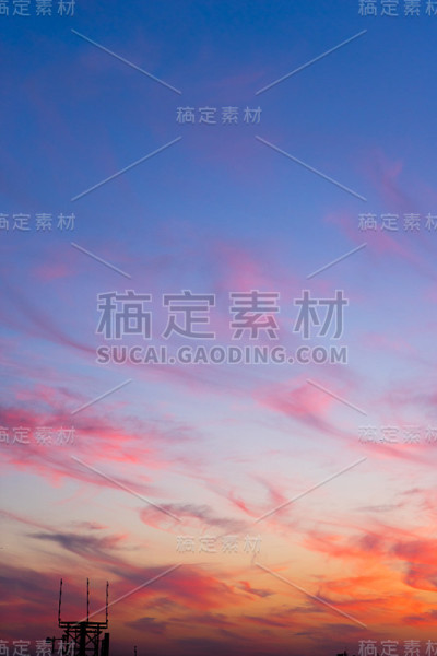 日落的天空背景