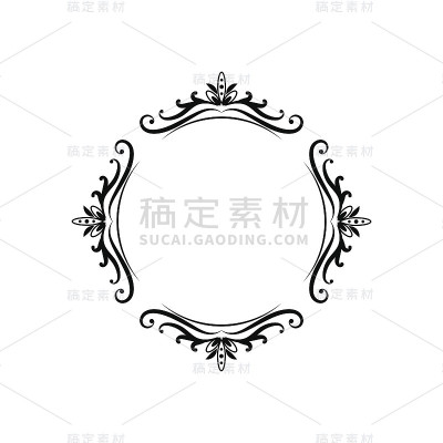 黑色经典轮廓复古框架