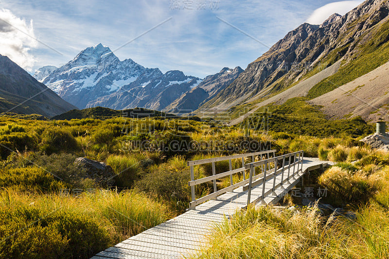 到库克山的徒步旅行路线