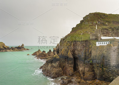 萨克岛的海岸景色