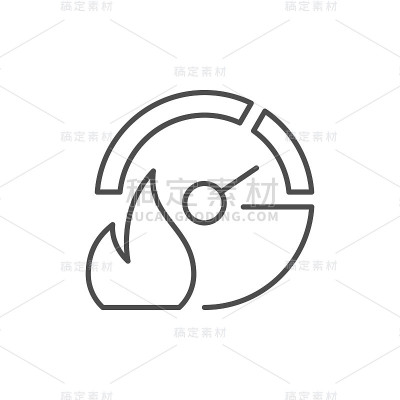 风险级别线轮廓图标
