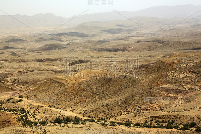 Makhtesh雷蒙火山口。Makhtesh雷蒙。南地。以色列。中东地区。