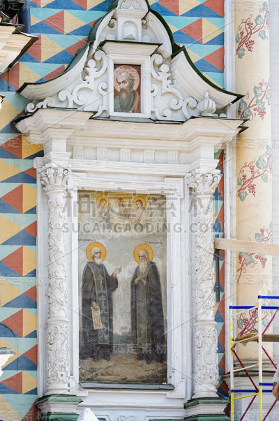 三一Sergius Lavra建筑组合在Sergiev Posad，莫斯科地区，俄罗斯。联合国教科文