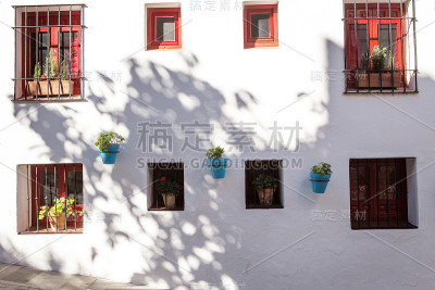 mijas建筑的侧面细节图像