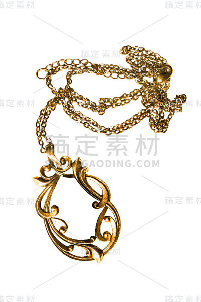 金项链孤立